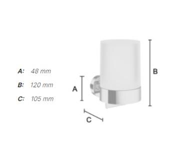 Smedbo Home s&aelig;bedispenser til v&aelig;g - Mat sort
