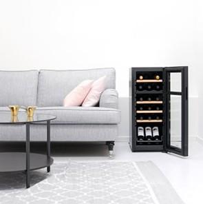 Cavin Northern Collection 18 fritst&aring;ende vink&oslash;leskab m/2 zoner - Sort