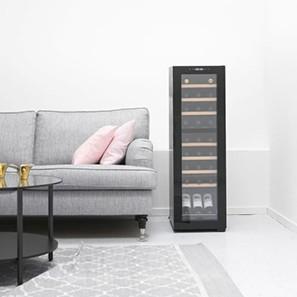 Cavin Northern Collection 27 fritst&aring;ende vink&oslash;leskab m/2 zoner - Sort