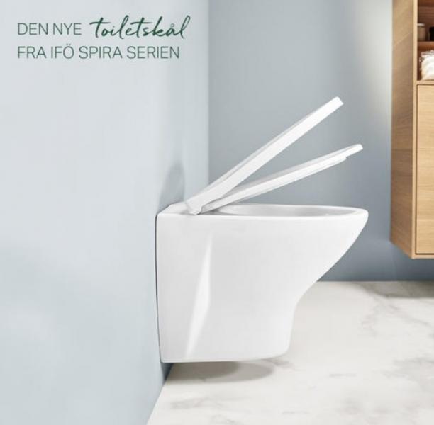 If&ouml; Spira 6265 Rimless toiletpakke inkl. s&aelig;de m/softslose, cisterne og hvid betjening