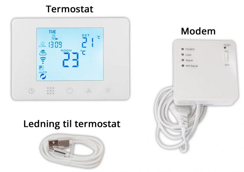 WiFi termostat - Til Lang&aring; pilleovne