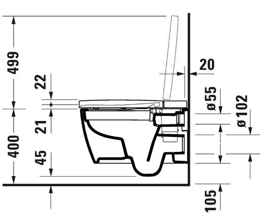 Duravit SensoWash Starck f Plus kompakt bidettoilet