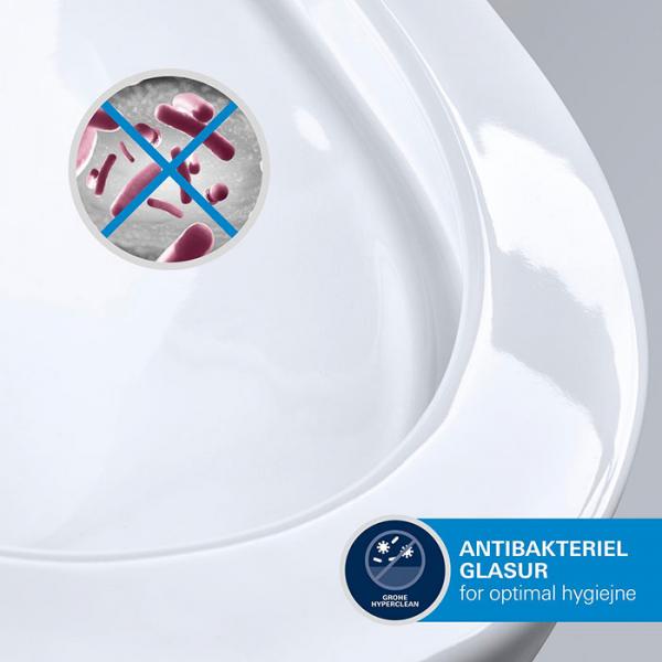 Grohe Euro 60 h&aring;ndvask 2.0 t/v&aelig;g - 1 hanehul - HyperClean