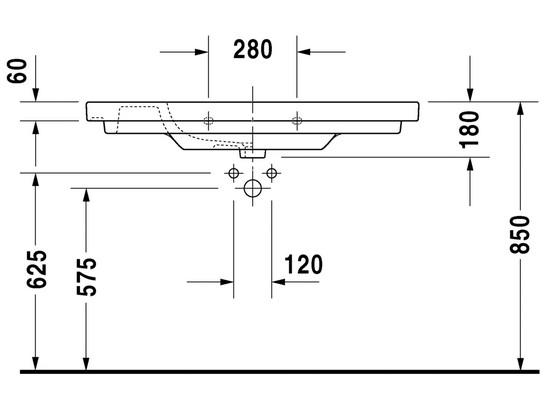 Duravit&nbsp;D-Code&nbsp;105 m&oslash;belvask