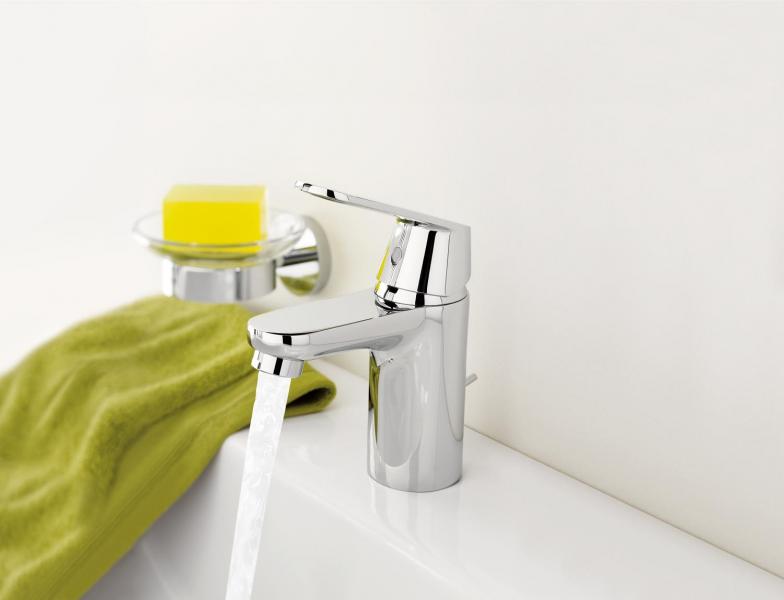 Grohe Eurosmart Cosmopolitan h&aring;ndvaskarmatur m/bundventil og koldstart