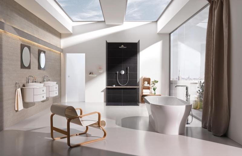 Grohe Essence New L h&aring;ndvaskarmatur m/bundventil og svingtud - B&oslash;rstet warm sunset