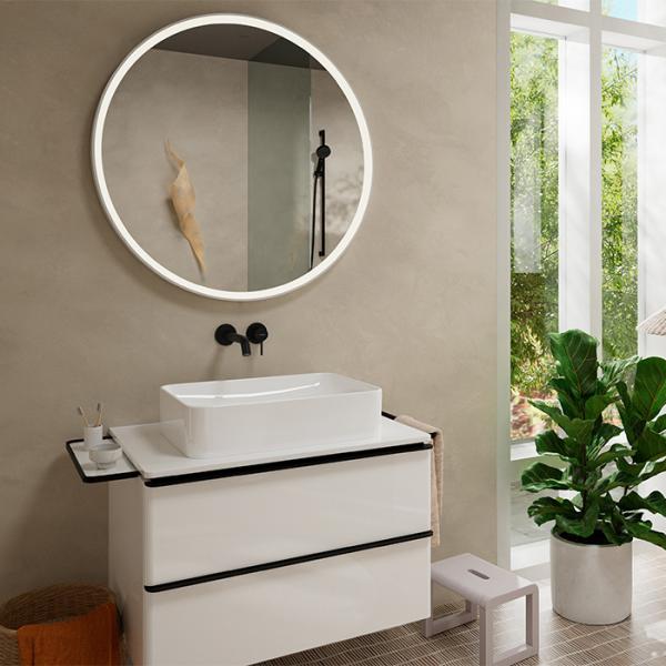 hansgrohe Tecturis S komplet h&aring;ndvaskarmatur til indbygning m/EcoSmart+ - 165 - Mat sort