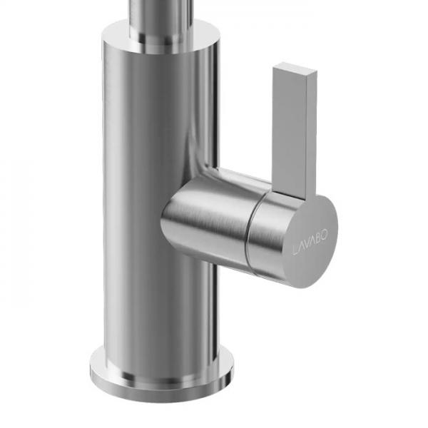 Lavabo Alkymist 587 RS k&oslash;kkenarmatur m/udtr&aelig;k - Rustfrit st&aring;l