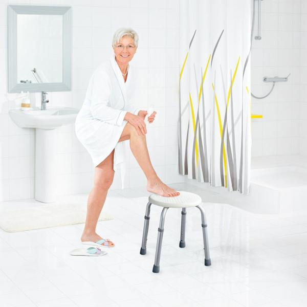 Ridder Assistent badestol - Rund - Hvid