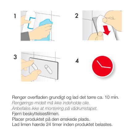 Beslagsboden toiletpapirholder - Kantet roset - Selvkl&aelig;bende - Mat sort