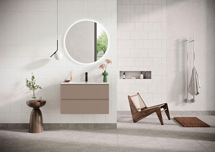 Str&oslash;mberg Lux 120 vaskeskab m/2 skuffer - Cocoa brun