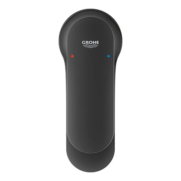 Grohe Get M h&aring;ndvaskarmatur m/push-open bundventil - Mat sort