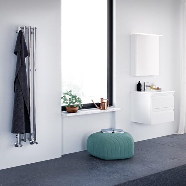 Str&oslash;mberg Regus h&aring;ndkl&aelig;det&oslash;rrer - 42x150 cm - Hvid