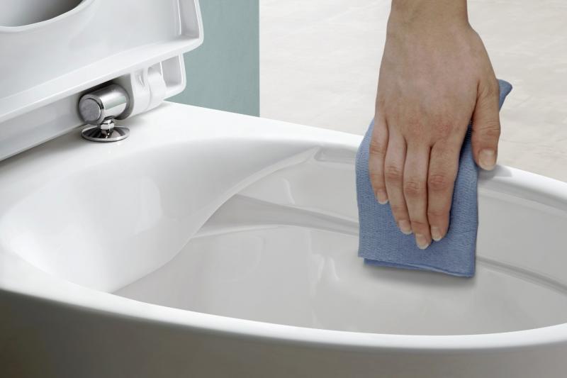 Laufen Kompas Rimless toilet med skjult S-l&aring;s - limning