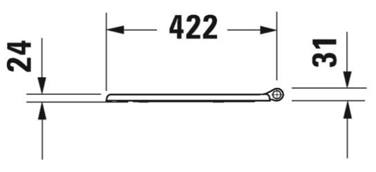 Duravit 1930 toilets&aelig;de m/softclose