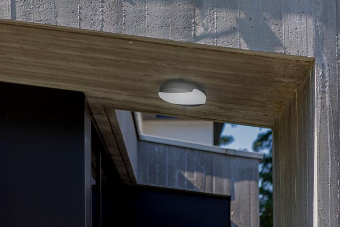 Lutec Architectural Sweep udend&oslash;rs v&aelig;g- og loftlampe