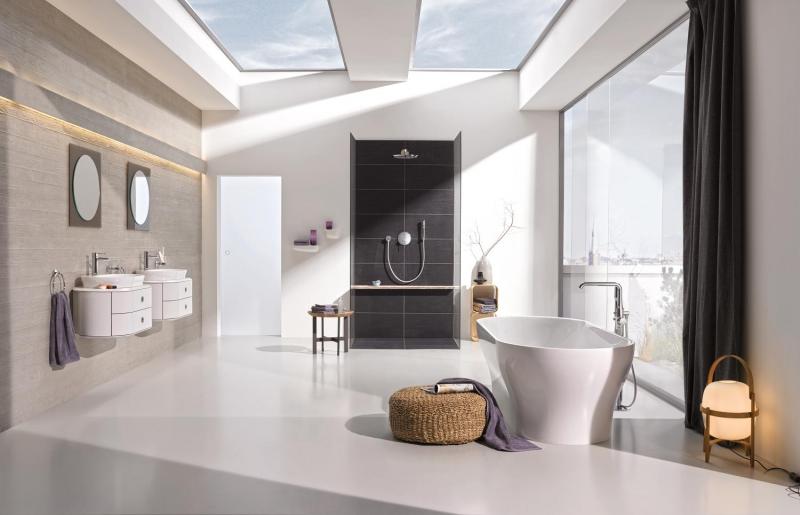 Grohe Essence New h&aring;ndvaskarmatur m/l&oslash;ft-op bundventil og EcoJoy - Krom