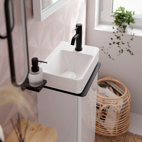 hansgrohe Pulsify S Puro 1jet & Tecturis komplet pakke til badev&aelig;relset - Mat sort