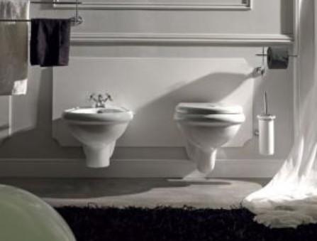 Lavabo Retro v&aelig;gh&aelig;ngt toilet u/s&aelig;de - Hvid