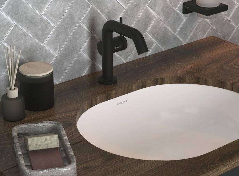 hansgrohe Xuniva U 45 h&aring;ndvask t/underlimning - Med overl&oslash;b - Uden hanehul