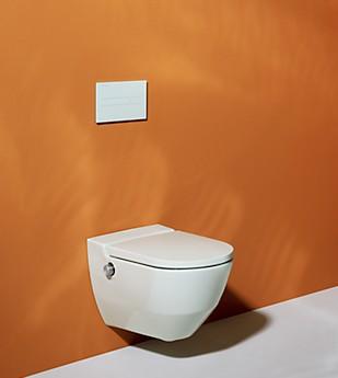 Laufen Navia RIMless dusch toiletpakke inkl. s&aelig;de m/soft-close og SLX-cisterne