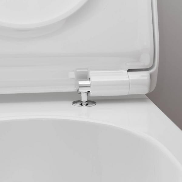 hansgrohe EluPura S v&aelig;gh&aelig;ngt toilet inkl. s&aelig;de, AquaHelix og antibakteriel glasur