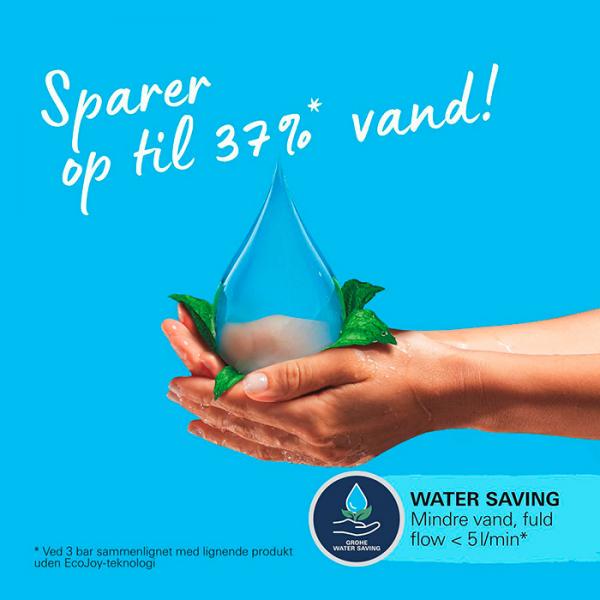 Grohe Start M h&aring;ndvaskarmatur m/push-open bundventil - Mat sort
