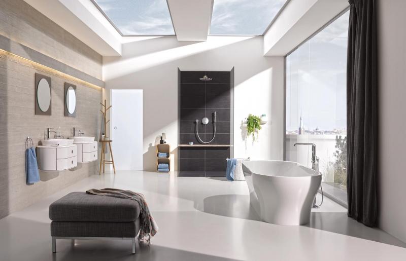 Grohe Essence New h&aring;ndvaskarmatur m/bundventil - Supersteel