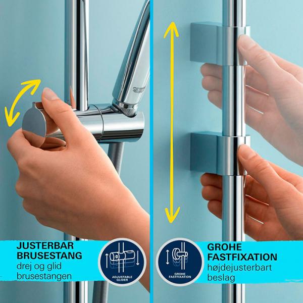 Grohe Vitalio Comfort 110 bruses&aelig;t 3 sprays m/Water Saving